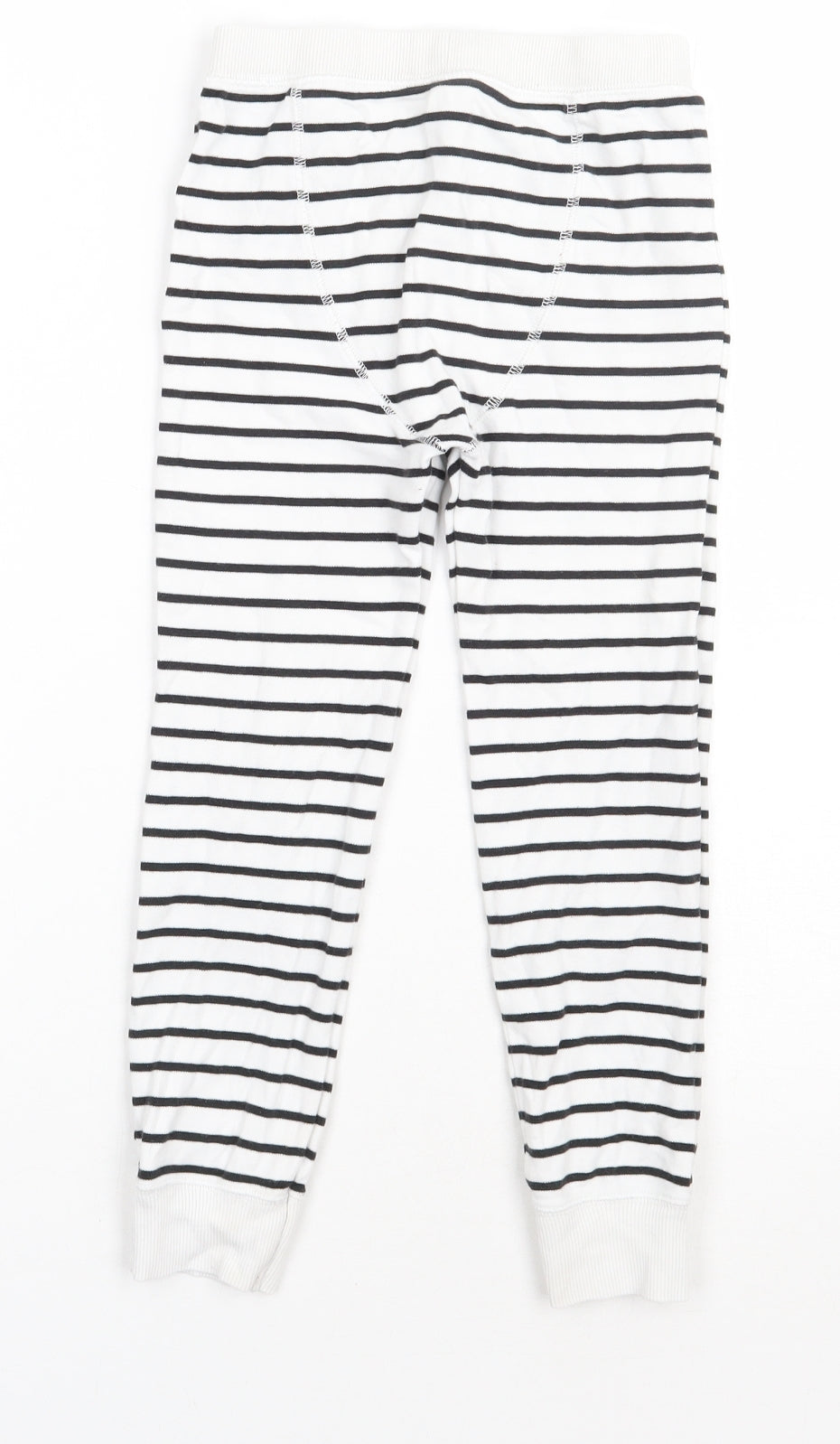 NEXT Boys White Striped Cotton  Pyjama Pants Size 6-7 Years