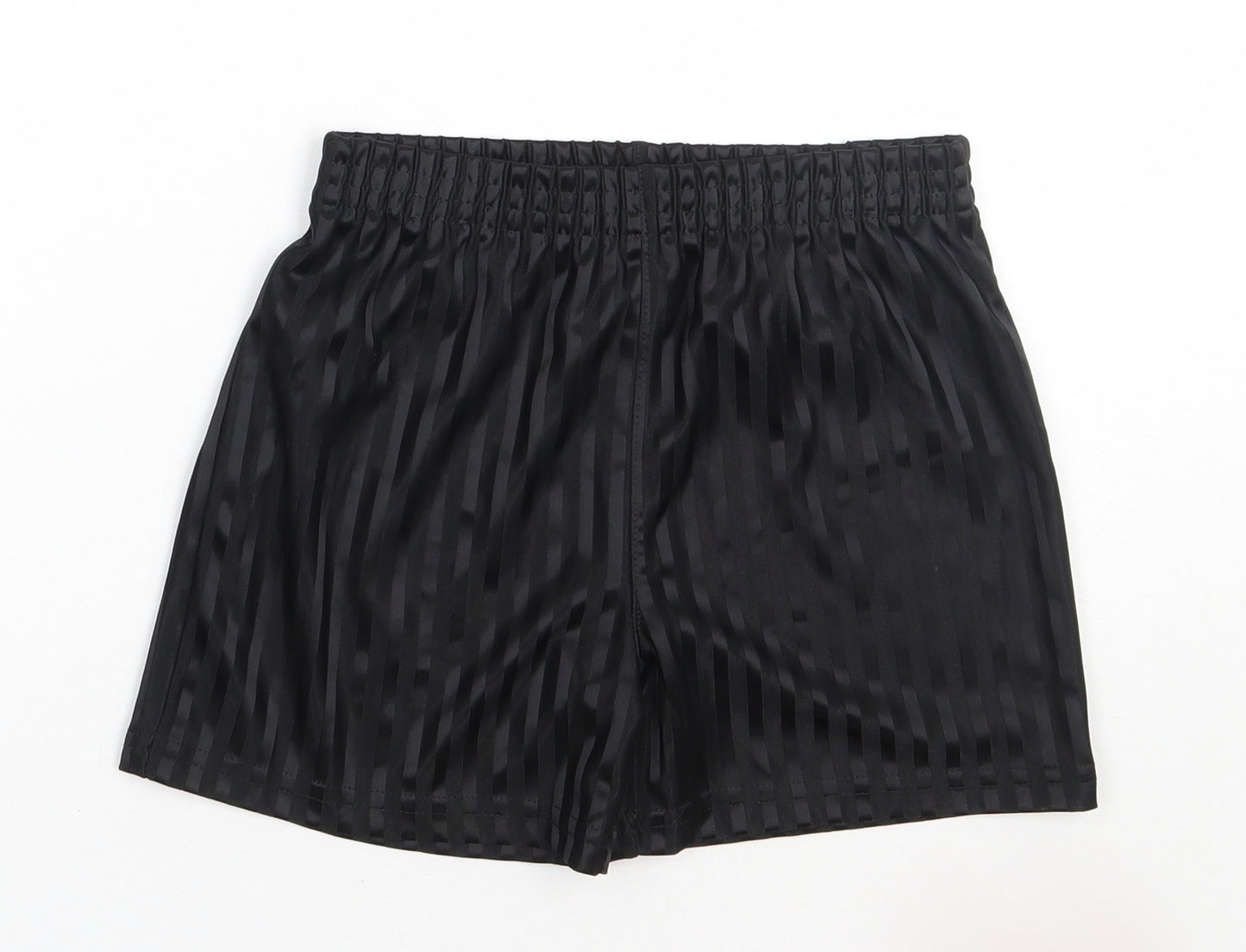 George Boys Black Striped Polyester Sweat Shorts Size 7-8 Years  Regular  - school Wear