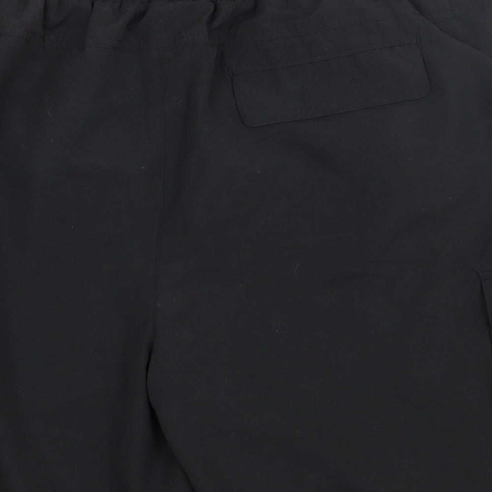 Lonsdale Mens Black  Polyester Sweat Shorts Size 4XL L10 in Regular Tie