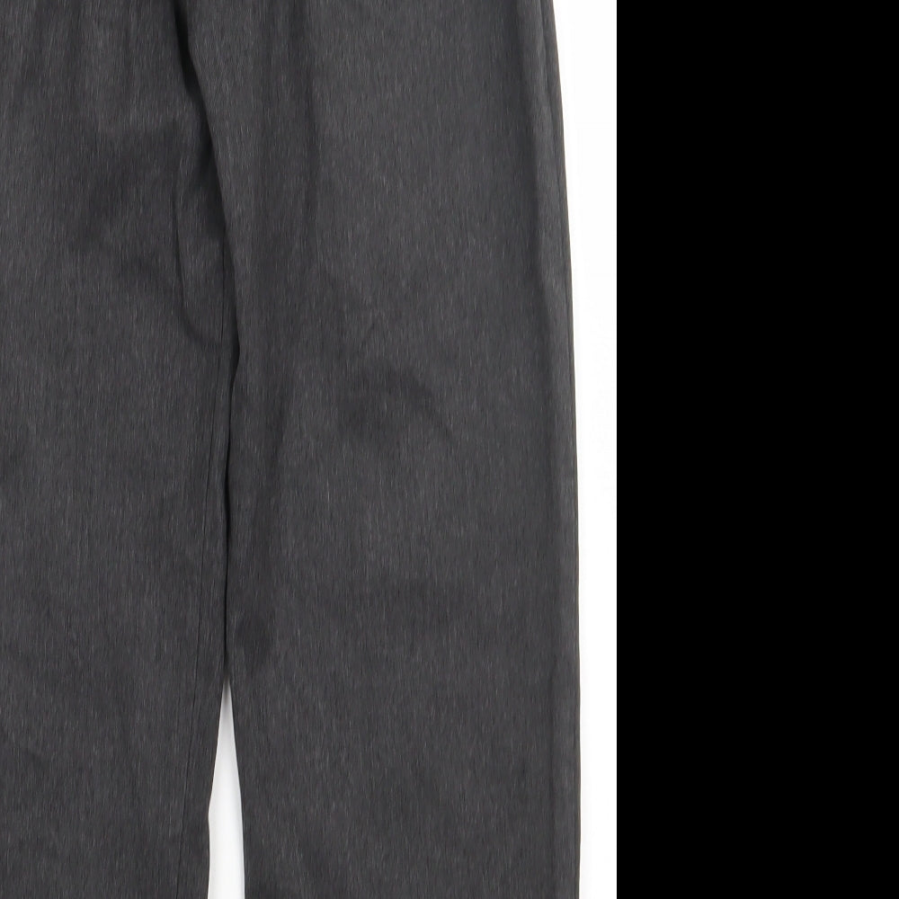 aldi Boys Grey  Polyester Capri Trousers Size 9-10 Years  Regular Hook & Eye - school Wear