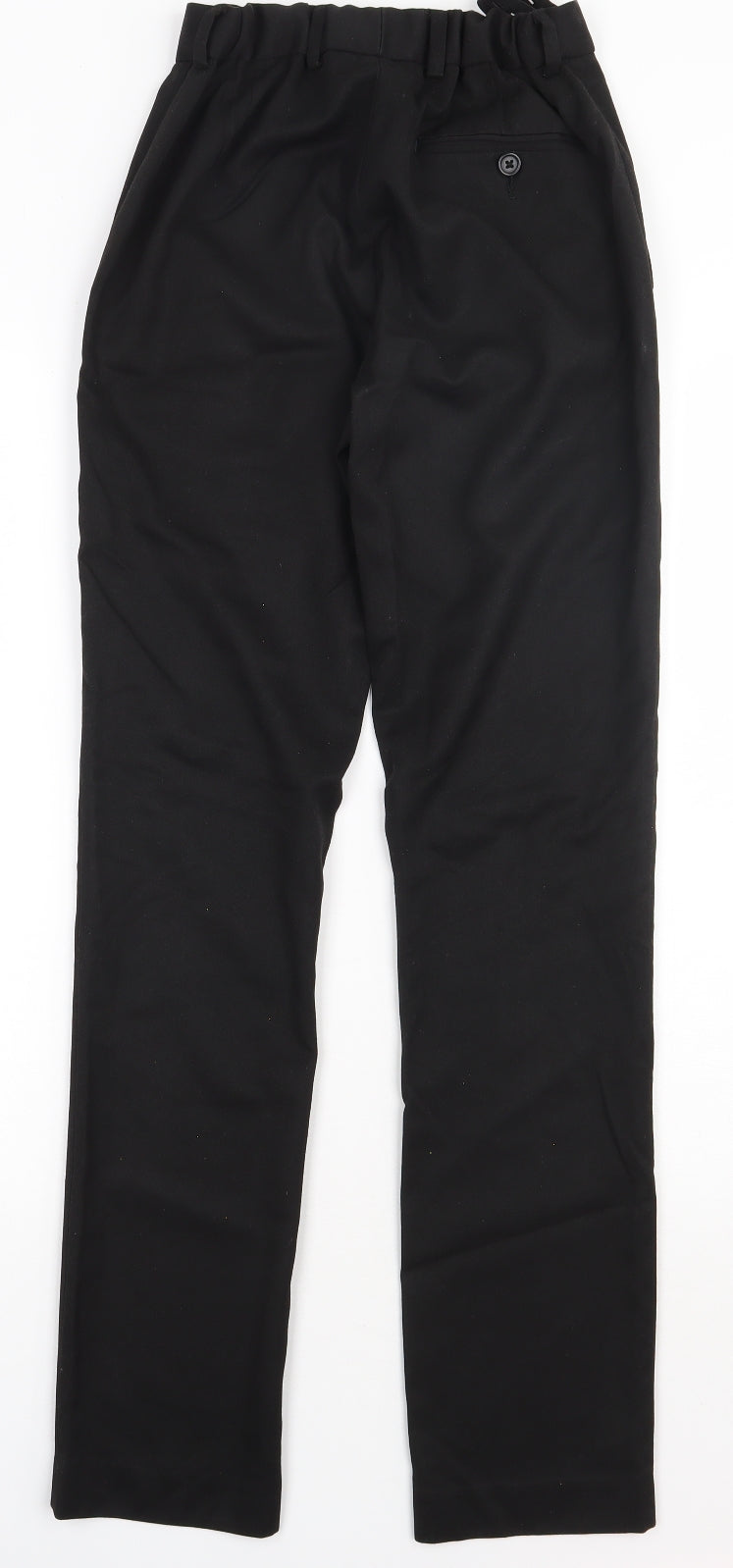 Winterbottom's Mens Black  Polyester Trousers  Size 29 L31 in Regular Hook & Eye