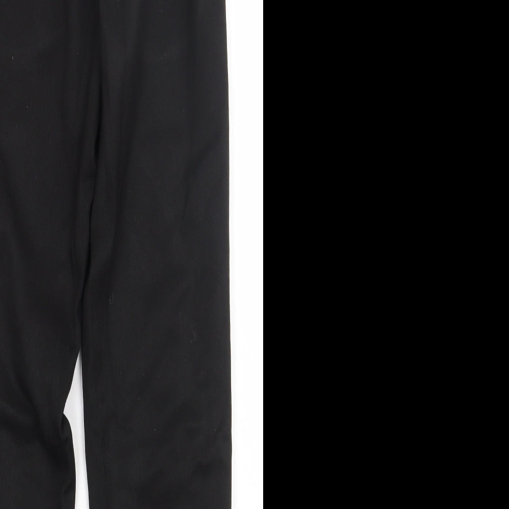 Winterbottom's Mens Black  Polyester Trousers  Size 29 L31 in Regular Hook & Eye