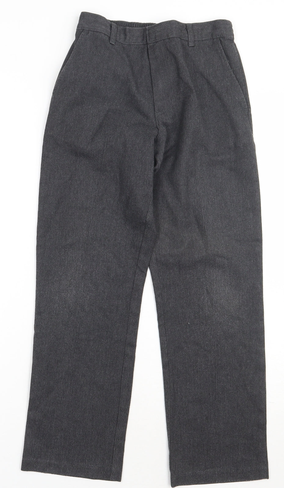 George Boys Grey  Polyester Capri Trousers Size 9-10 Years  Regular Hook & Eye - school Wear