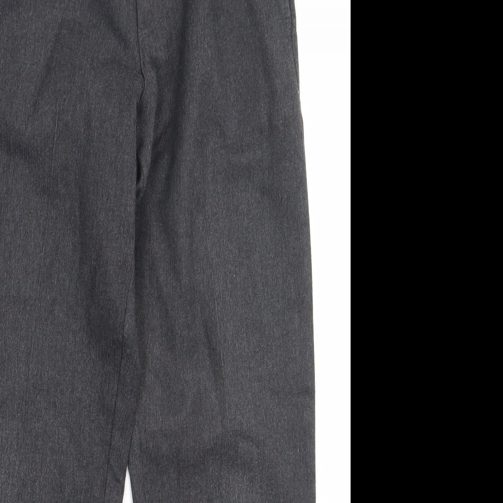 George Boys Grey  Polyester Capri Trousers Size 9-10 Years  Regular Hook & Eye - school Wear