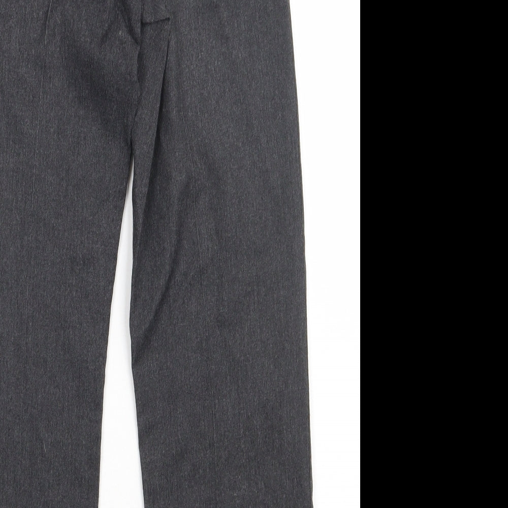 George Boys Grey  Polyester Capri Trousers Size 9-10 Years  Regular Hook & Eye - school Wear