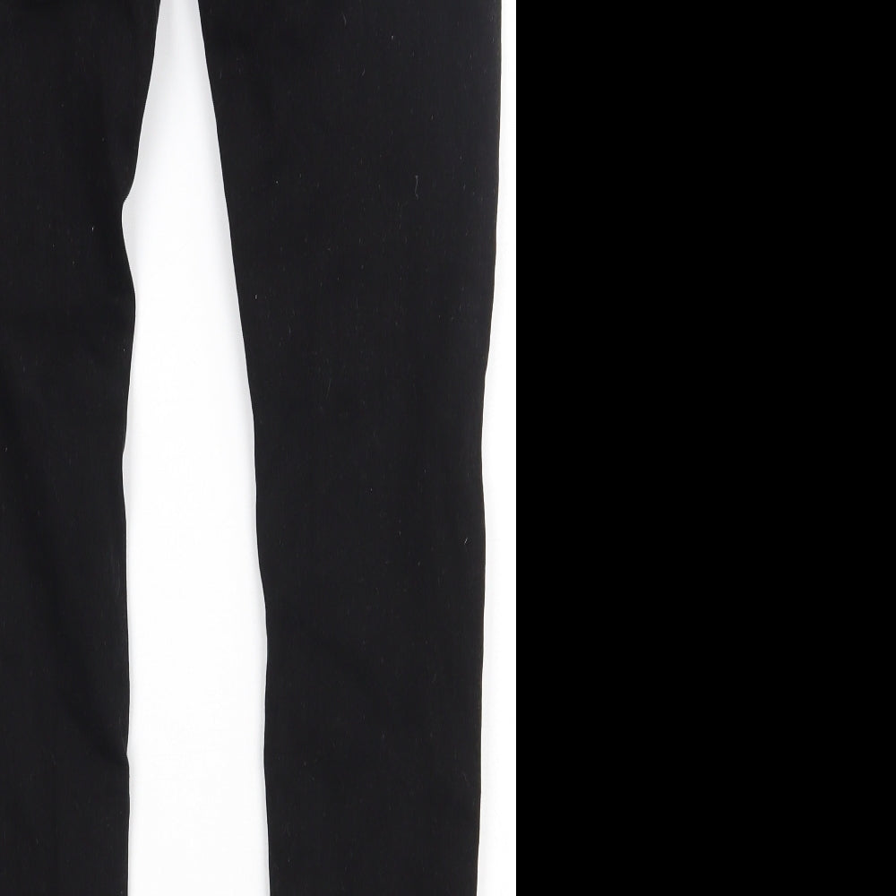 JACK & JONES Mens Black  Cotton Straight Jeans Size 30 L30 in Regular Button