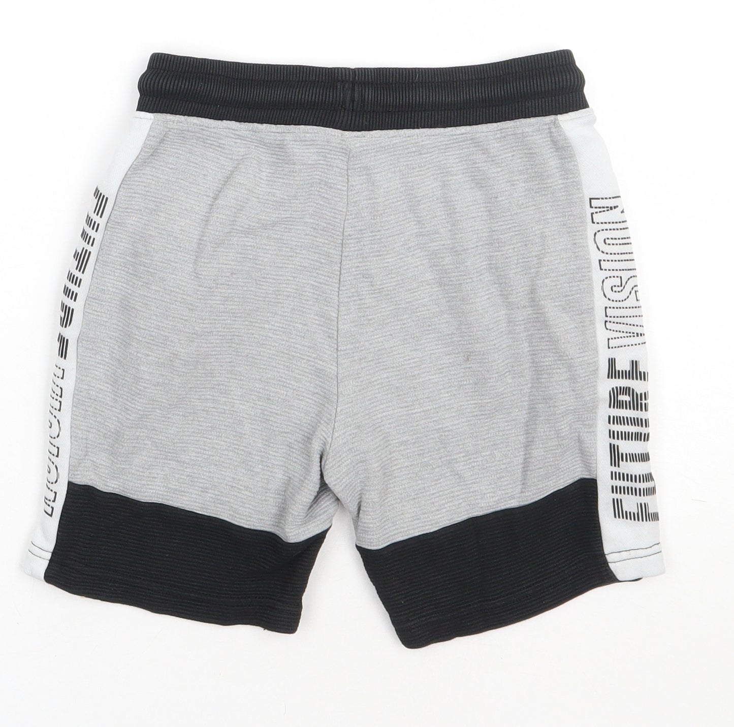 Nutmeg Boys Grey  Cotton Sweat Shorts Size 7-8 Years  Regular Tie