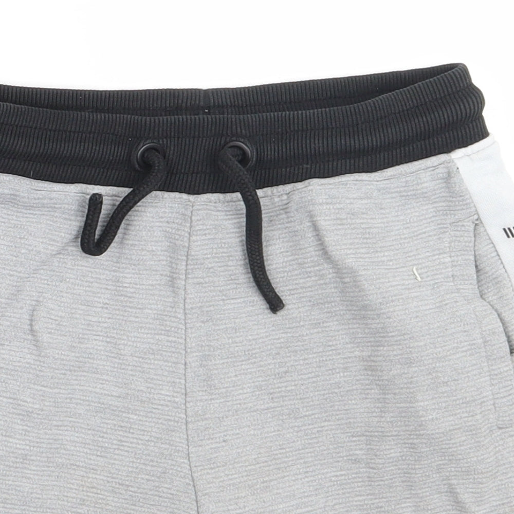 Nutmeg Boys Grey  Cotton Sweat Shorts Size 7-8 Years  Regular Tie