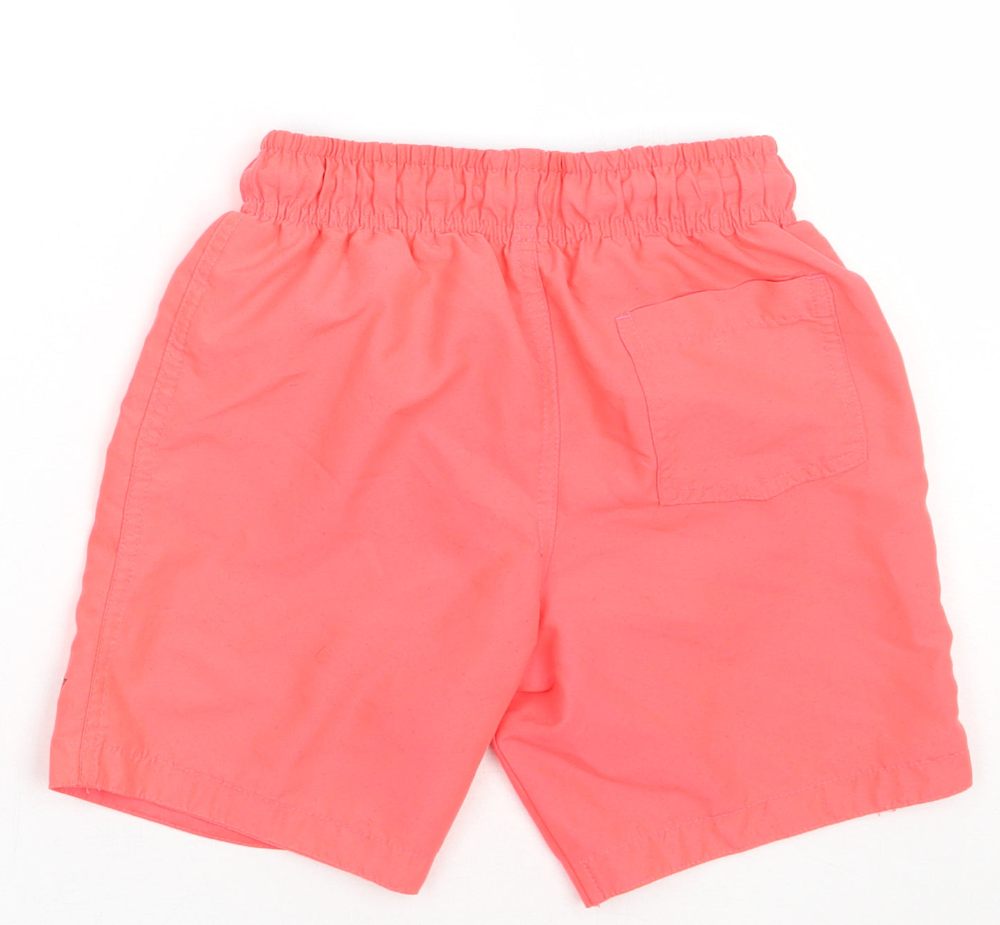 Primark Boys Pink  Polyester Sweat Shorts Size 6-7 Years  Regular Tie