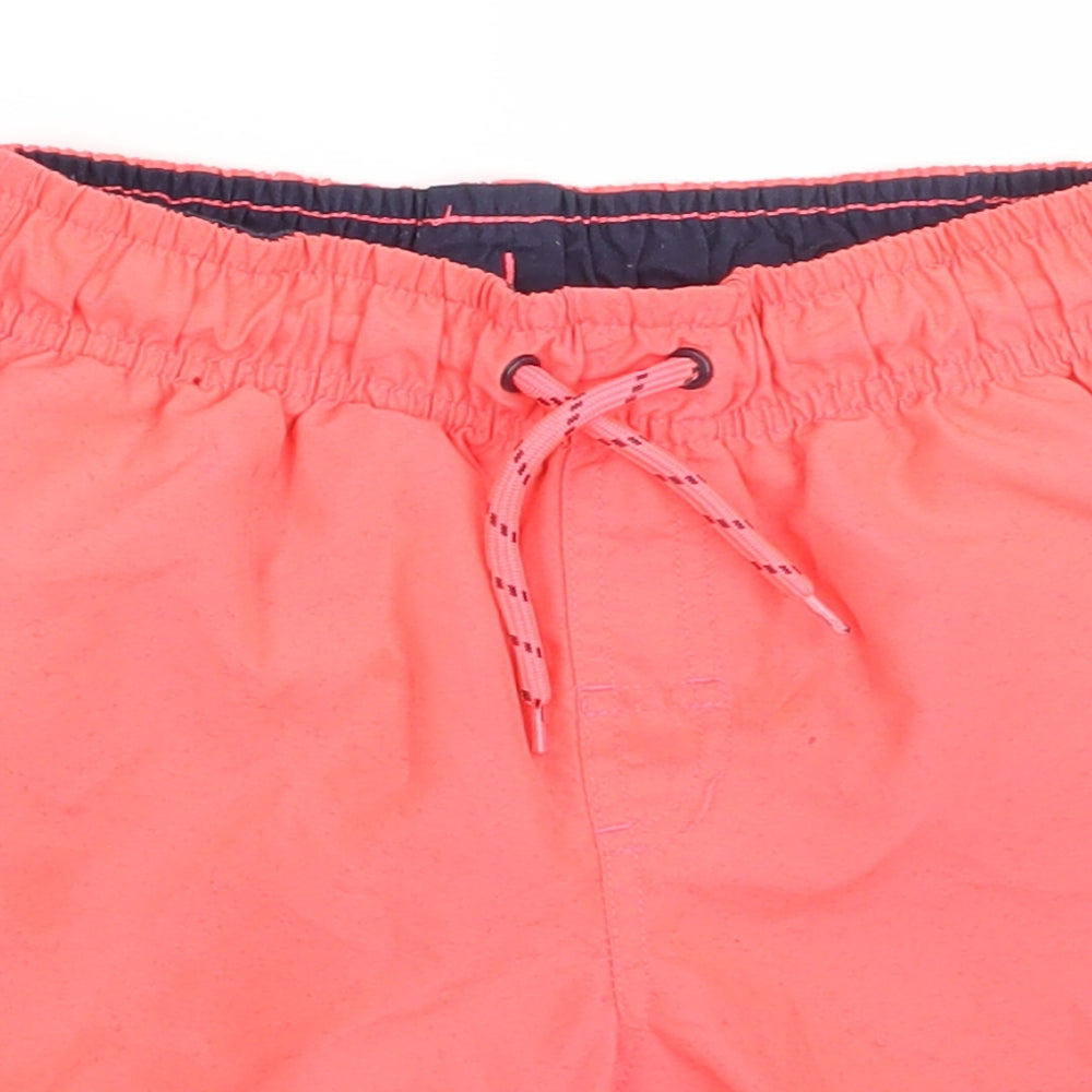 Primark Boys Pink  Polyester Sweat Shorts Size 6-7 Years  Regular Tie