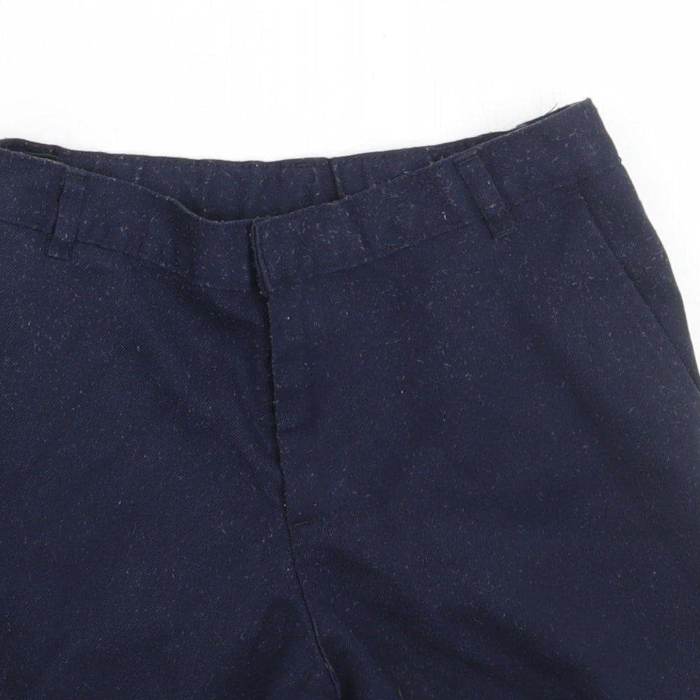George Boys Blue  Polyester Bermuda Shorts Size 8-9 Years  Regular Hook & Eye - school Wear