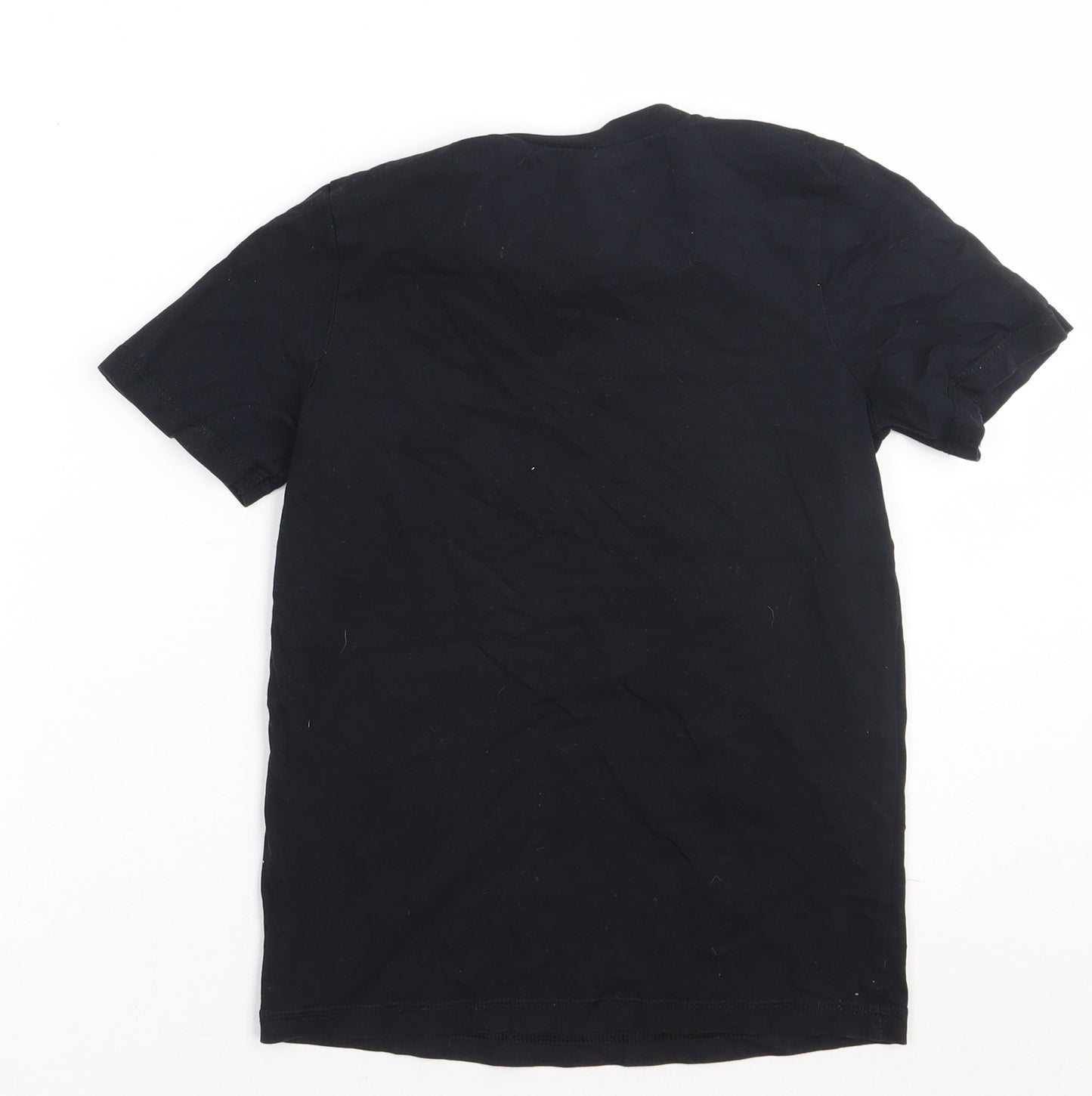 George Boys Black  Cotton Basic T-Shirt Size 8-9 Years Crew Neck Pullover - Cool Bro