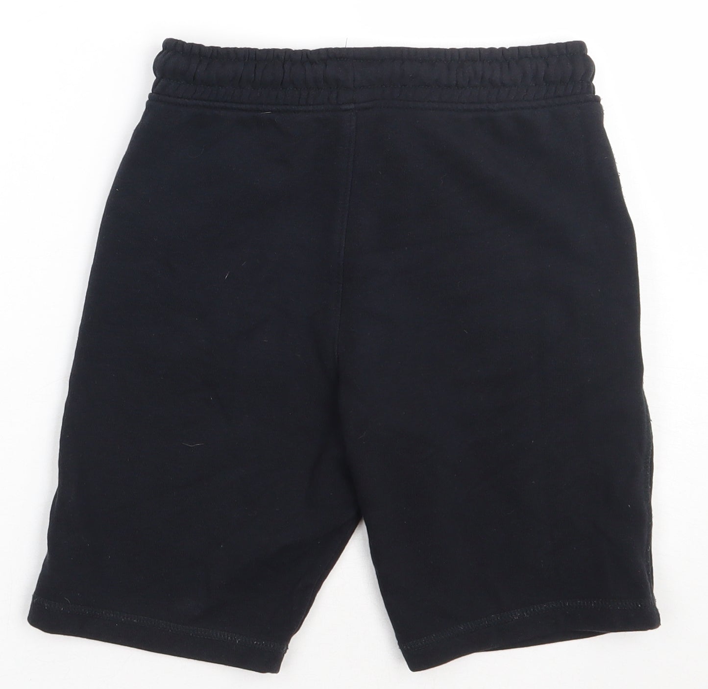sainsburys Boys Black  Cotton Sweat Shorts Size 8 Years  Regular Tie
