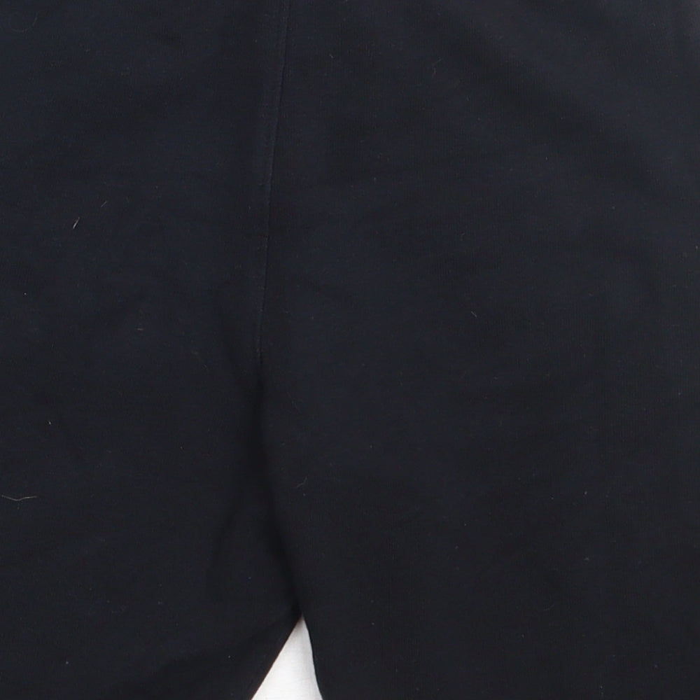 sainsburys Boys Black  Cotton Sweat Shorts Size 8 Years  Regular Tie