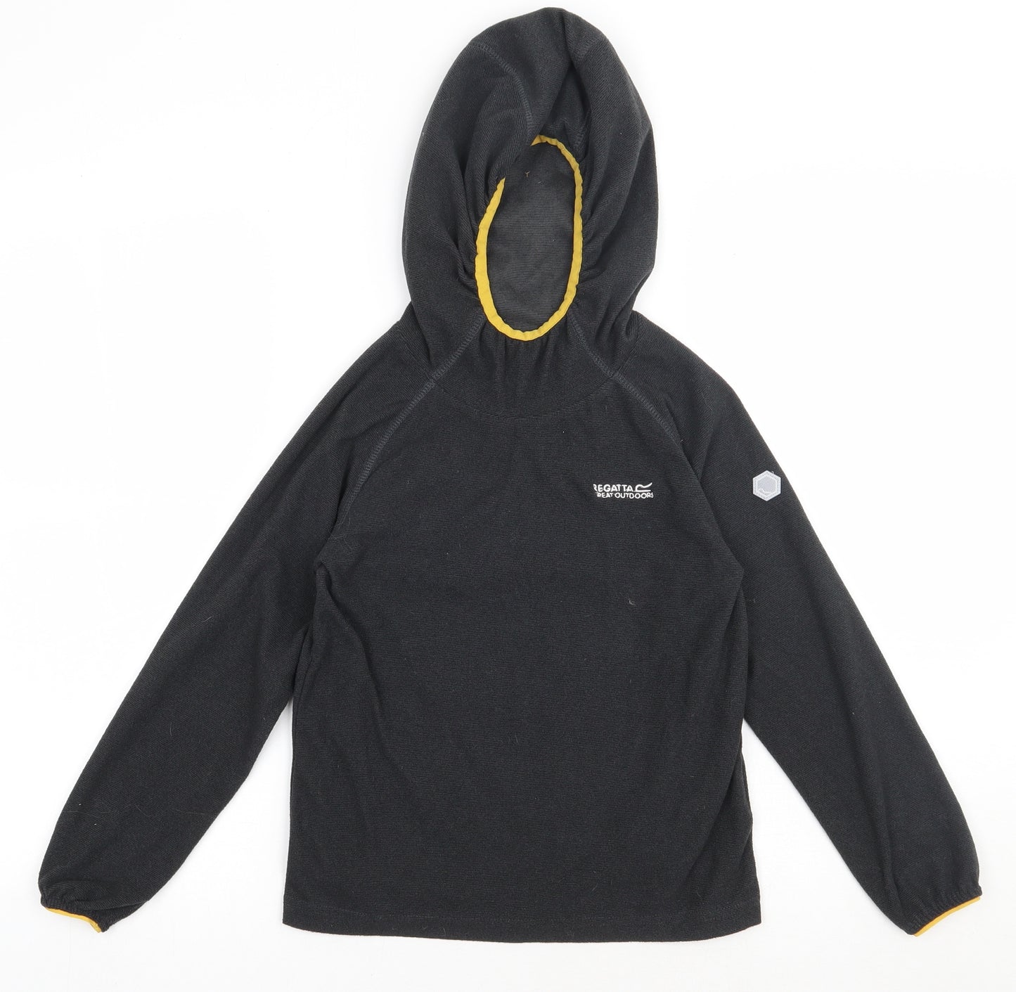 Regatta Boys Grey  Polyester Pullover Hoodie Size 9-10 Years  Pullover