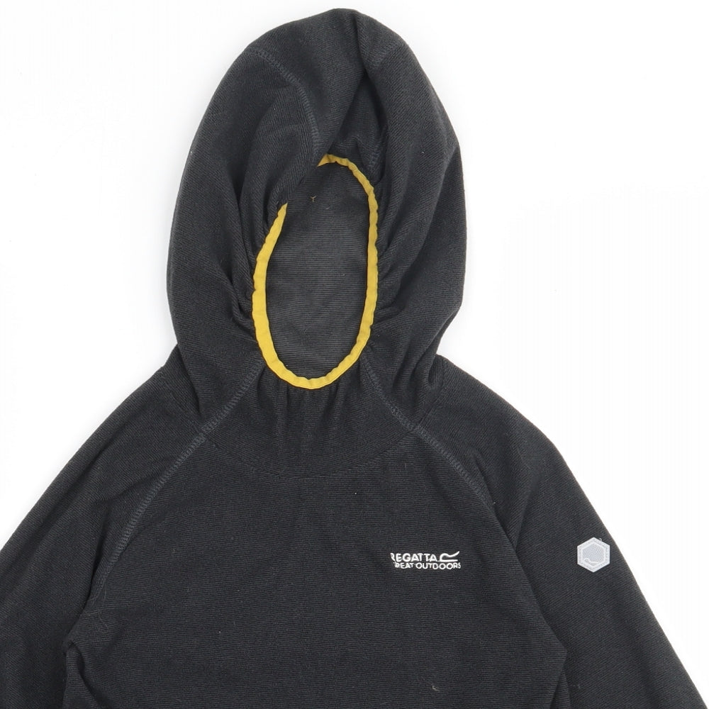 Regatta Boys Grey  Polyester Pullover Hoodie Size 9-10 Years  Pullover