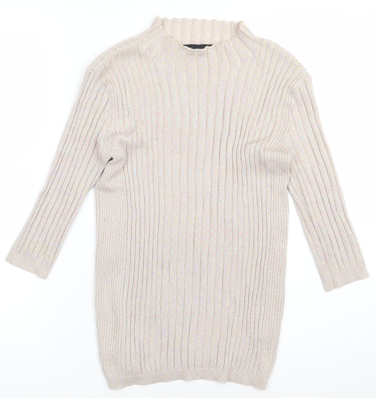 Primark Womens Beige  Viscose Pullover Sweatshirt Size 10  Pullover