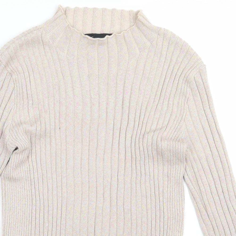 Primark Womens Beige  Viscose Pullover Sweatshirt Size 10  Pullover