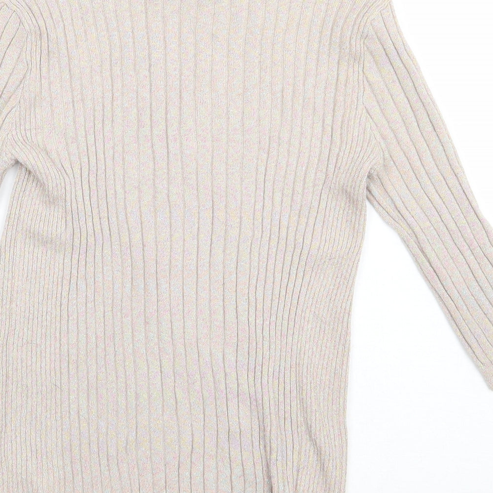 Primark Womens Beige  Viscose Pullover Sweatshirt Size 10  Pullover