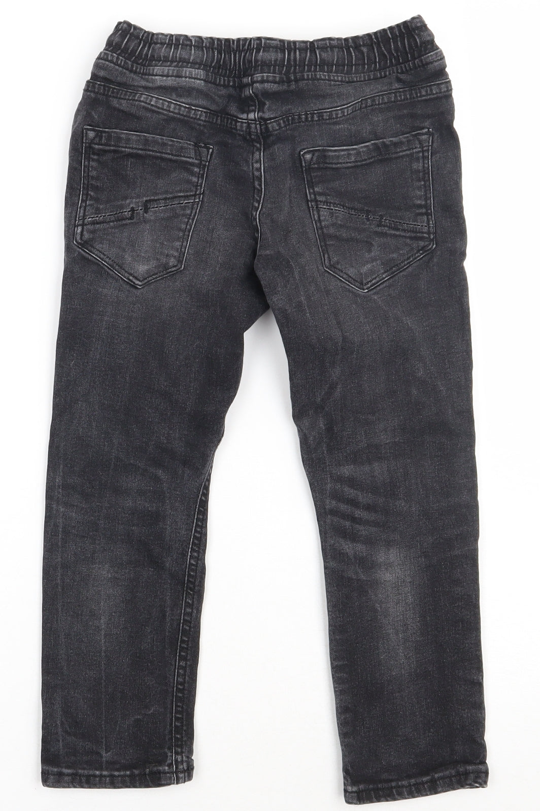 Very Boys Black  Cotton Straight Jeans Size 6 Years  Regular Tie