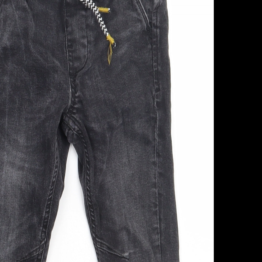 Very Boys Black  Cotton Straight Jeans Size 6 Years  Regular Tie