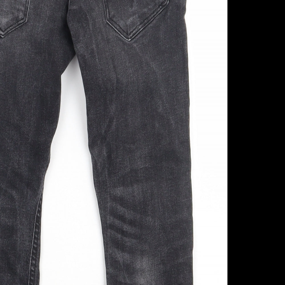 Very Boys Black  Cotton Straight Jeans Size 6 Years  Regular Tie