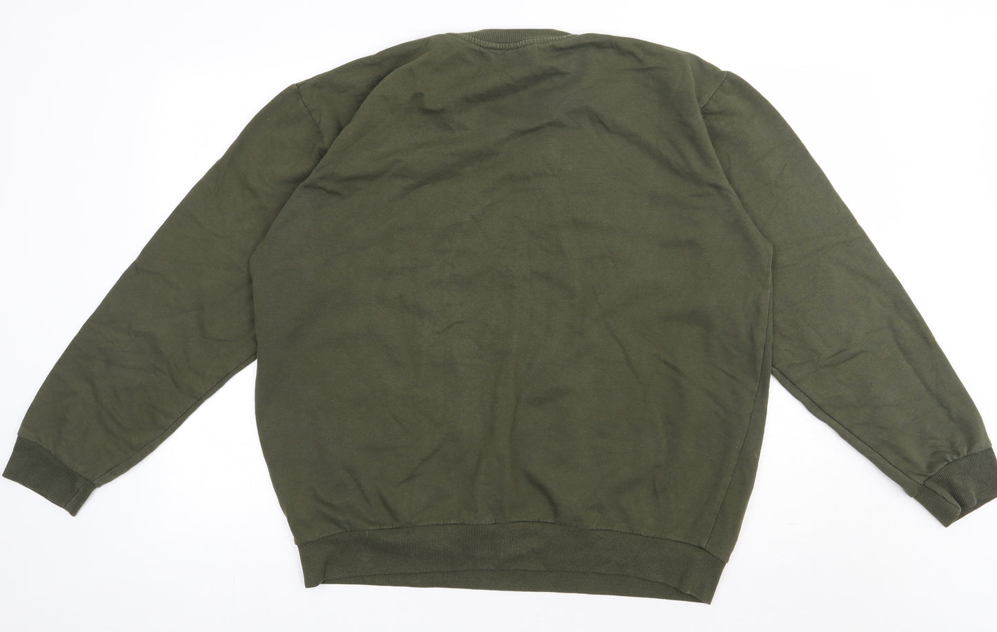 pep&co Mens Green  Cotton Pullover Sweatshirt Size XL