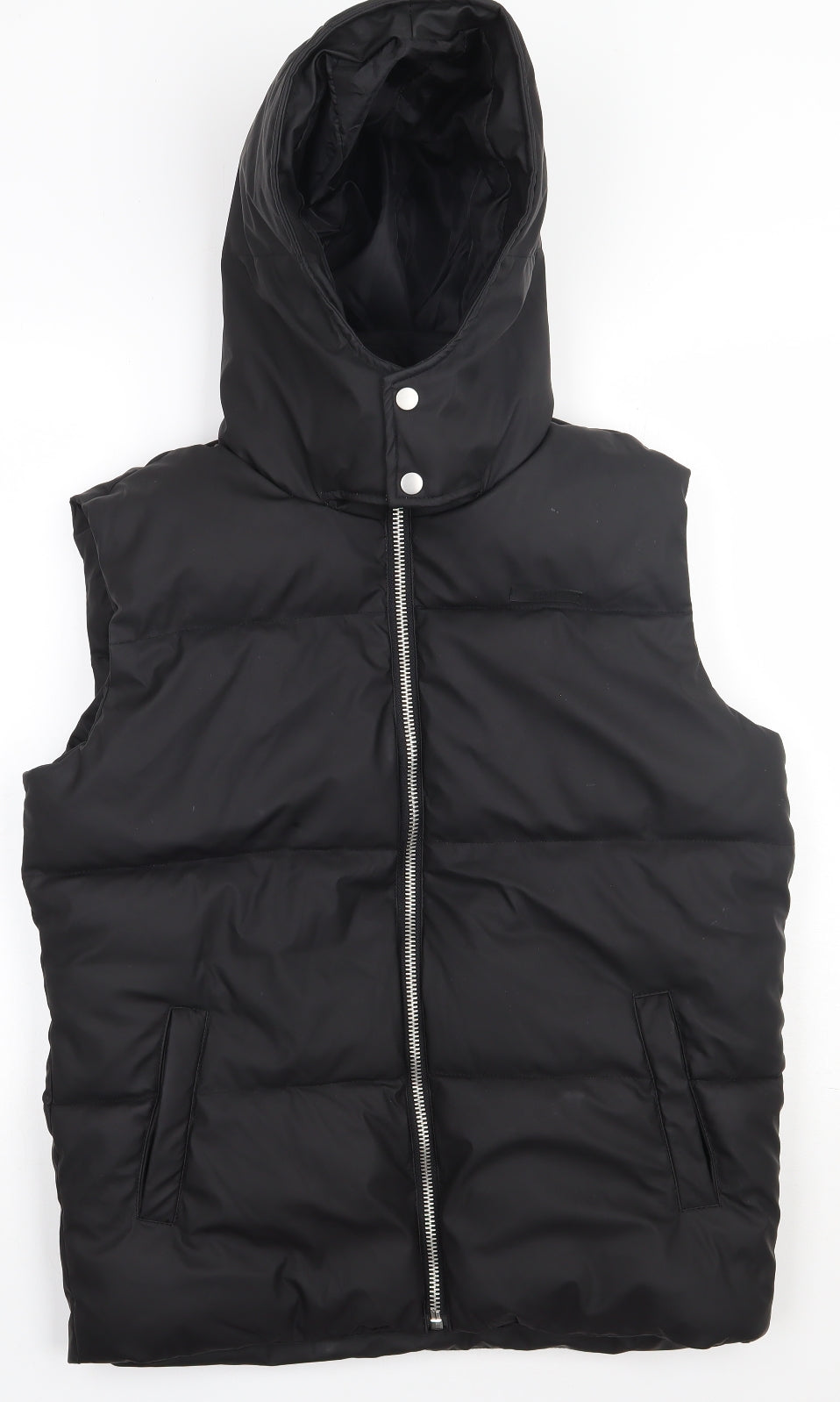 Boohoo Mens Black   Gilet Jacket Size S  Zip