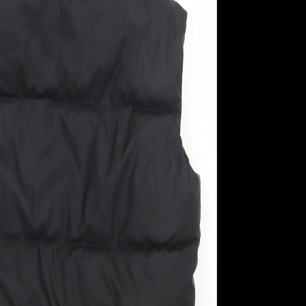 Boohoo Mens Black   Gilet Jacket Size S  Zip