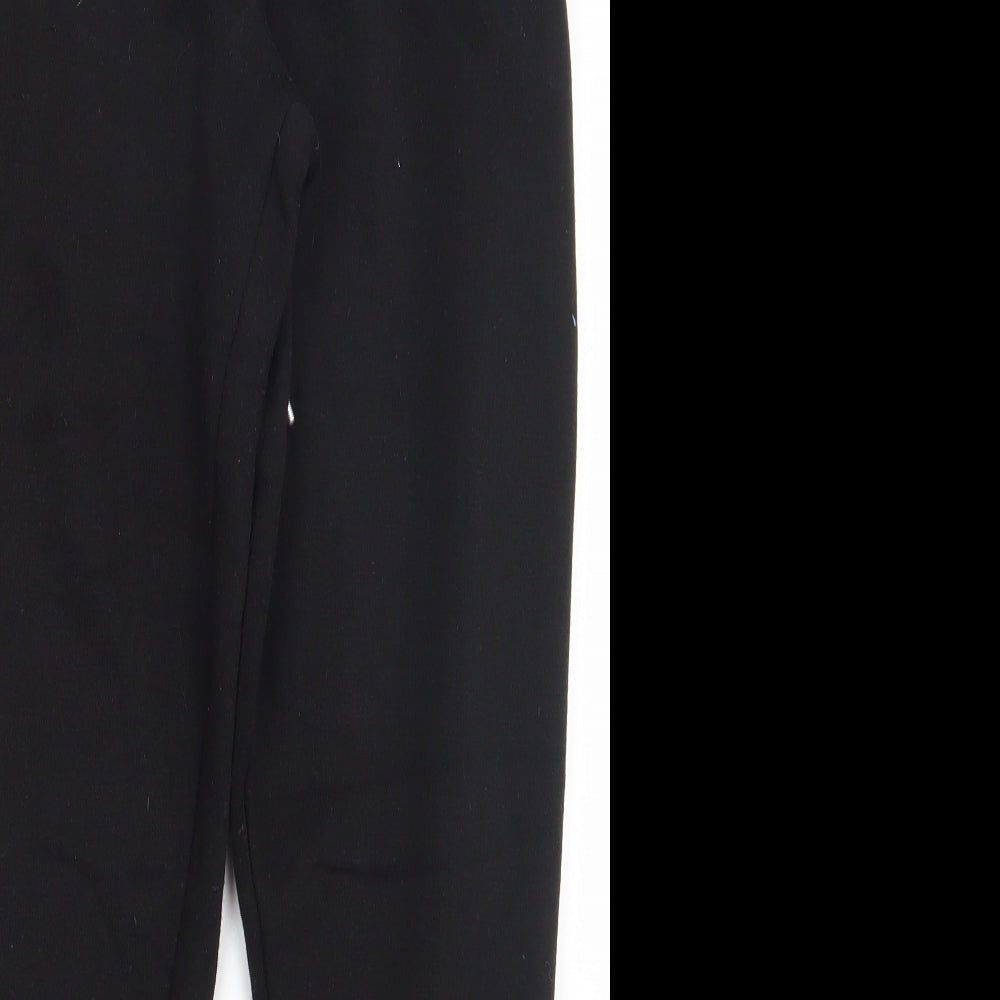 Boohoo Mens Black  Polyester Jogger Trousers Size S L28 in Regular Tie