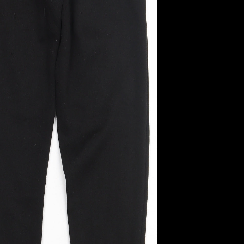 Boohoo Mens Black  Polyester Jogger Trousers Size S L28 in Regular Tie