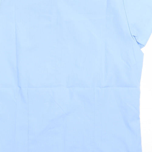 Marks and Spencer Boys Blue  Polyester Basic Button-Up Size 14 Years Collared Button - school Wear