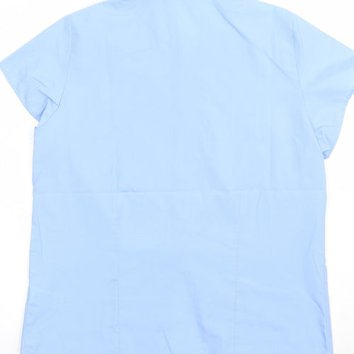 Marks and Spencer Boys Blue  Polyester Basic Button-Up Size 14 Years Collared Button - school Wear