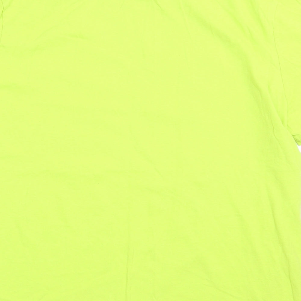 Primark Mens Green  Cotton  T-Shirt Size XL Crew Neck  - Rick & Morty