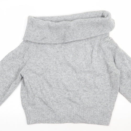 H&M Womens Grey  Acrylic Pullover Sweatshirt Size XL  Pullover