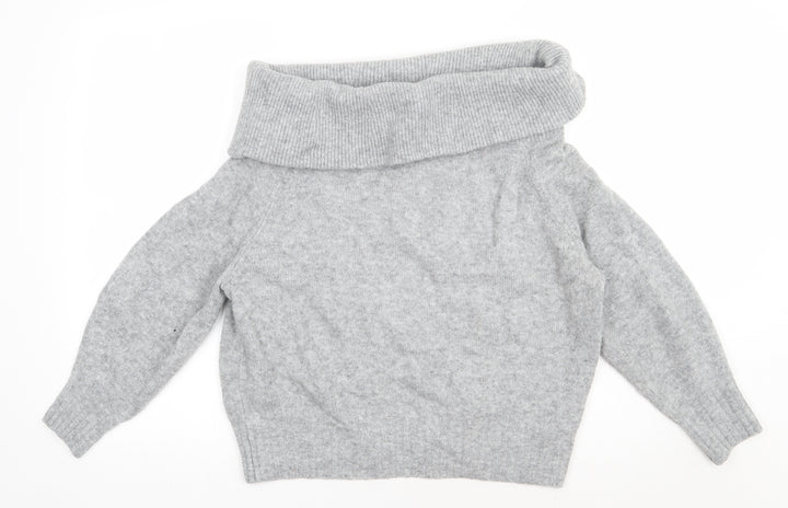 H&M Womens Grey Acrylic Pullover Sweatshirt Size XL Pullover