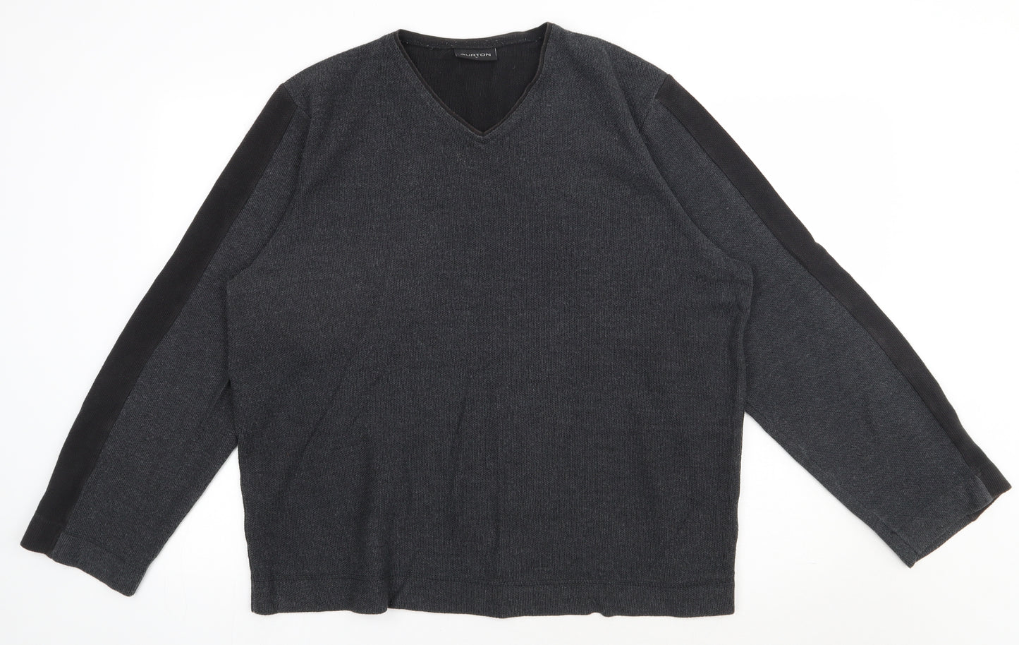 Burton Mens Grey  Cotton Pullover Sweatshirt Size L