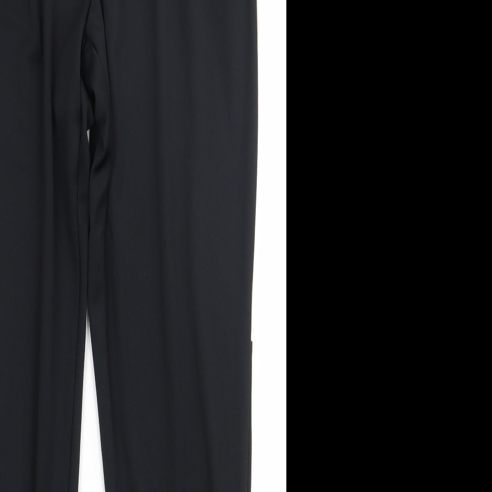 Nike Mens Black  Polyester Jogger Trousers Size M L30 in Regular Tie