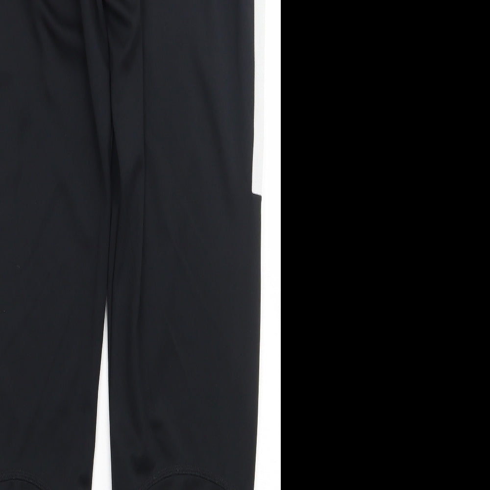 Nike Mens Black  Polyester Jogger Trousers Size M L30 in Regular Tie