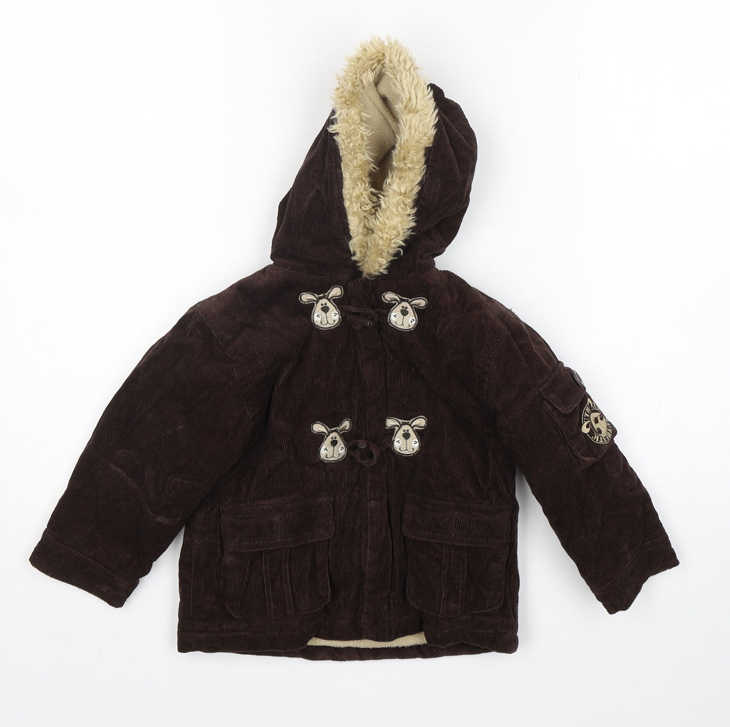 Baby Mac Boys Brown   Basic Coat Coat Size 12-18 Months