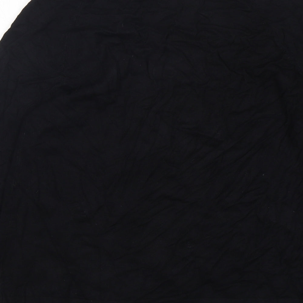 George Womens Black Round Neck  Viscose Cardigan Jumper Size 12