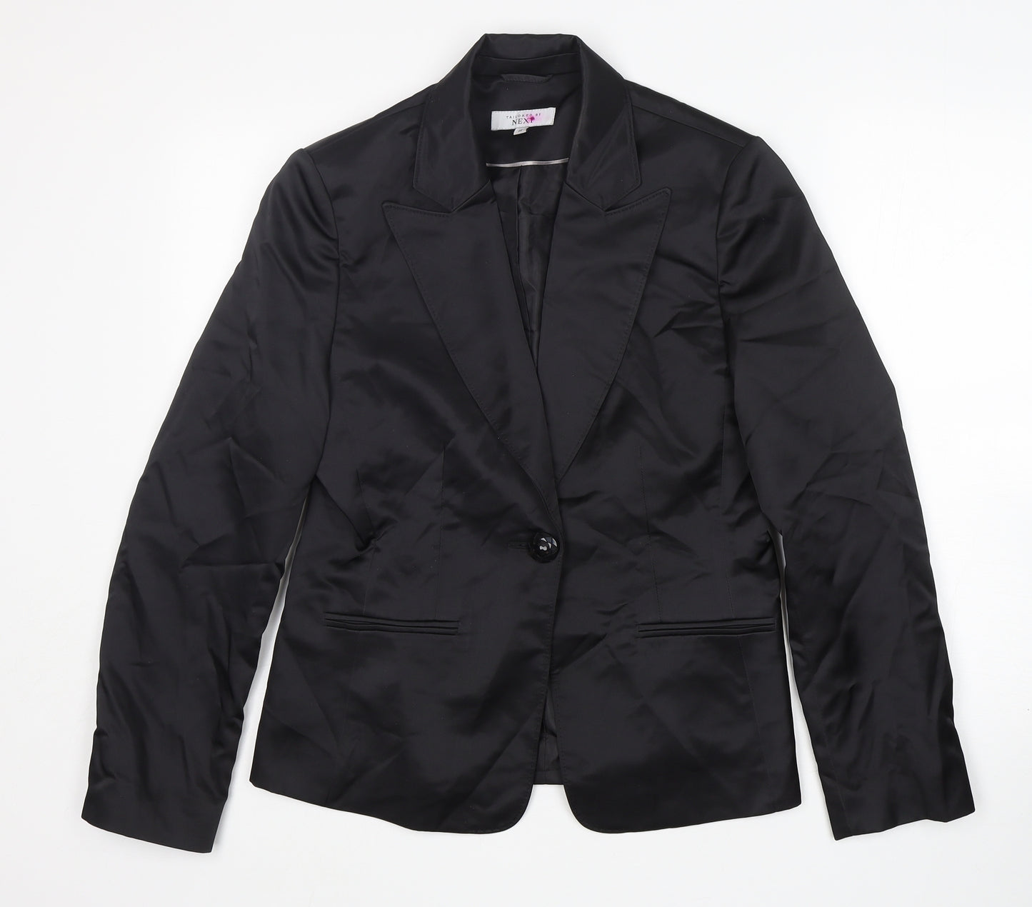 NEXT Womens Black  Polyester Jacket Suit Jacket Size 14