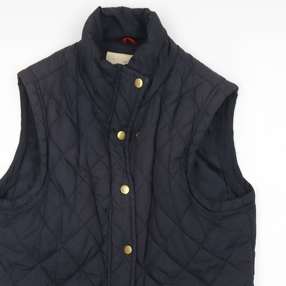 Denim Co Womens Black   Gilet Coat Size 14