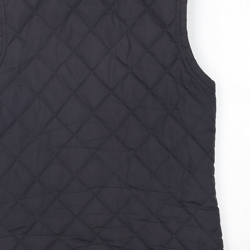 Denim Co Womens Black   Gilet Coat Size 14