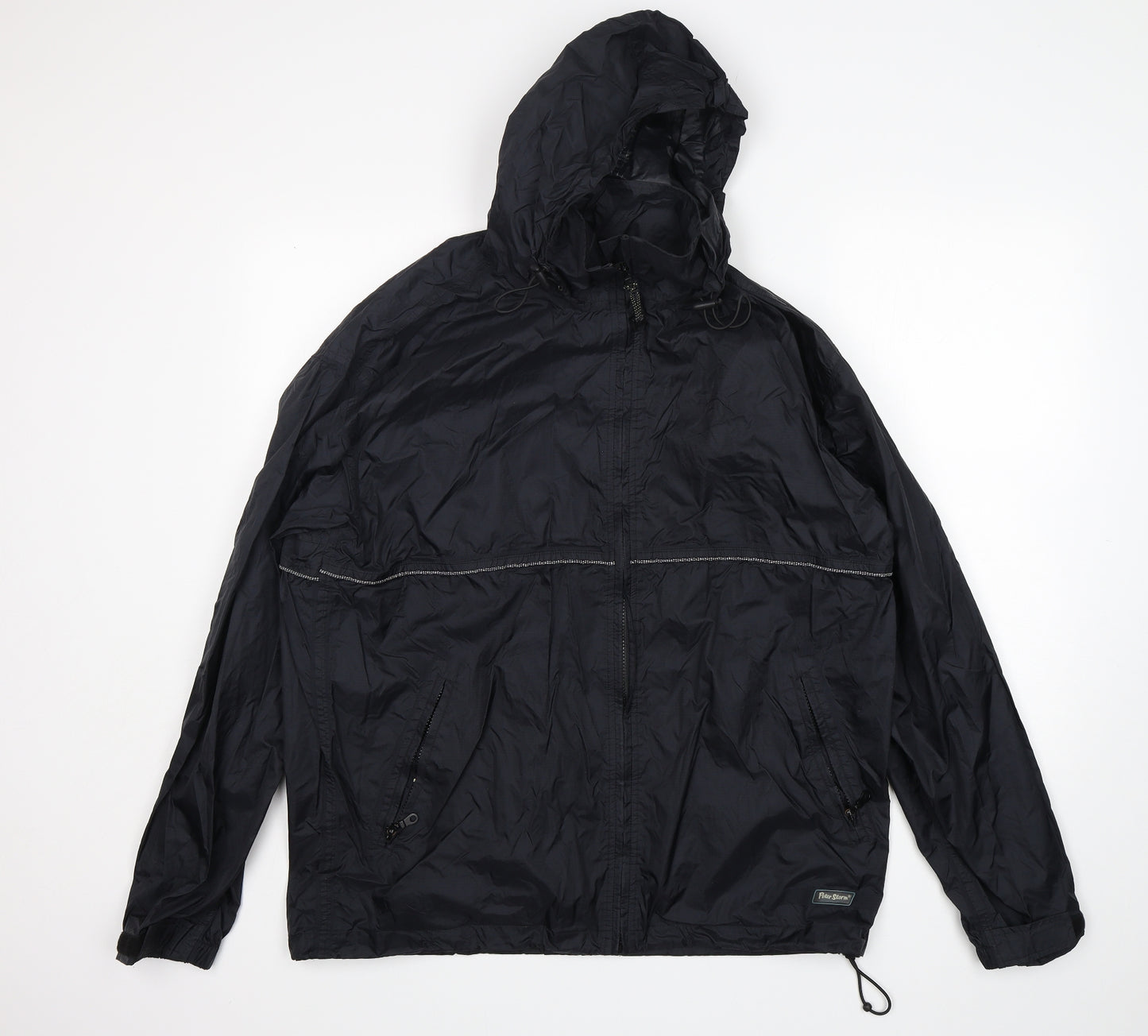 Peter Storm Mens Black   Windbreaker Jacket Size L