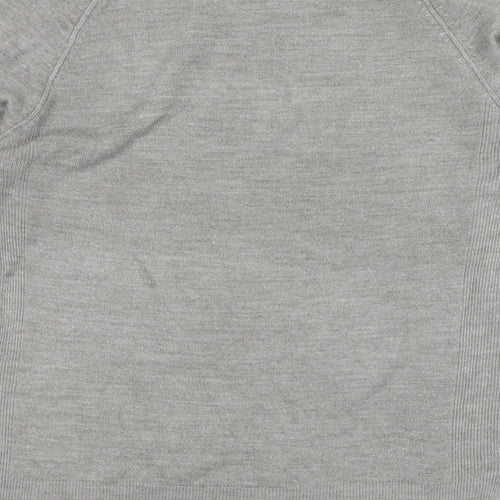 Primark Womens Grey Round Neck  Acrylic Pullover Jumper Size M