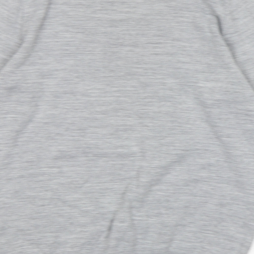 BHS Womens Grey Round Neck  Acrylic Pullover Jumper Size 10
