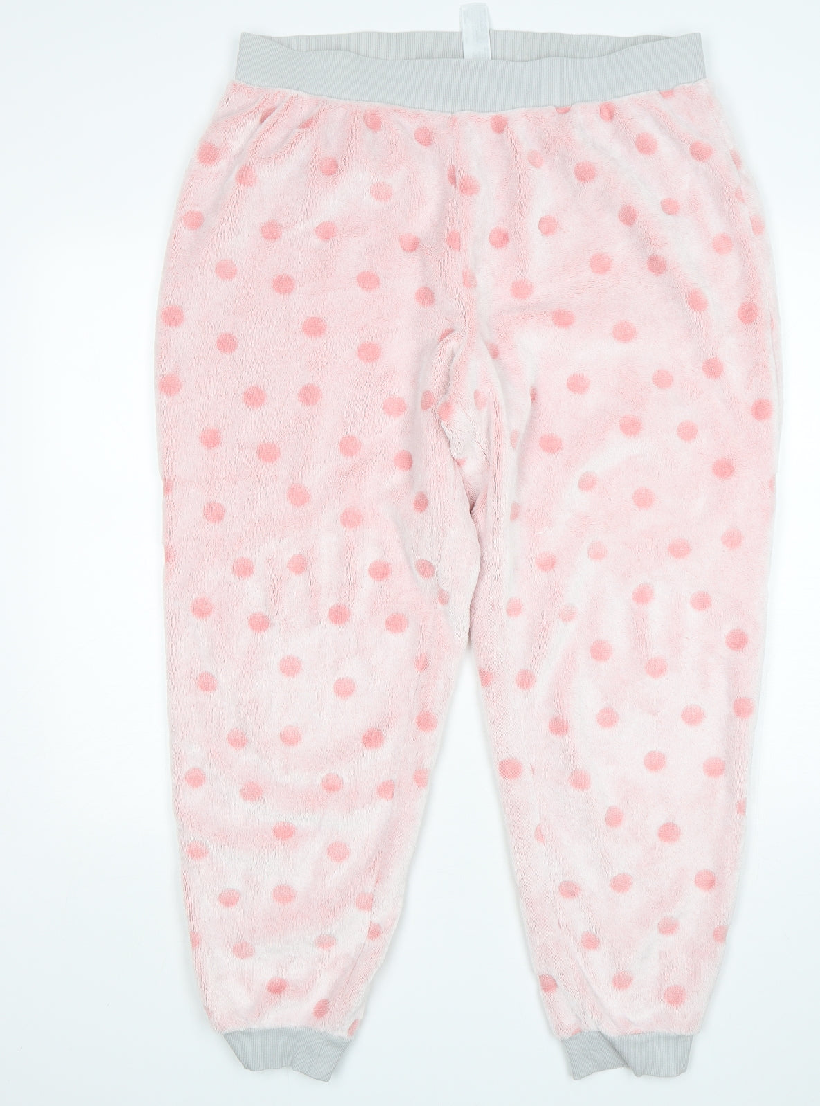 Disney  Womens Pink Polka Dot Polyester  Pyjama Pants Size XL