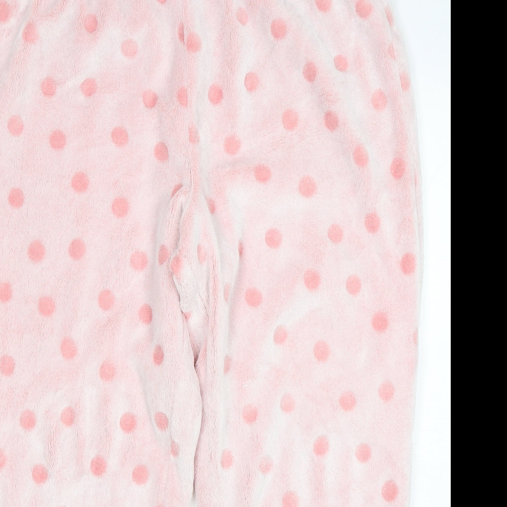 Disney  Womens Pink Polka Dot Polyester  Pyjama Pants Size XL
