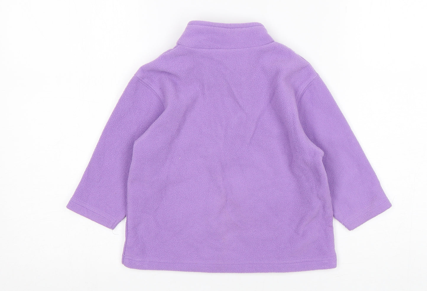 Preworn Girls Purple  Polyester Pullover Jumper Size 12-18 Months